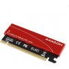 AXAGON PCEM2-S PCI-E 3.0 16x - M.2 SSD NVMe, up to 80mm SSD, low profile, cooler