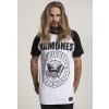 Ramones Circle Raglan T-shirt wht/blk čierna | biela | šedá M Merchcode 4053838186329