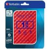 2,5 HDD pevný disk, 1TB, USB 3.0, VERBATIM Store n Go, červená