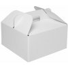 Krabica 200x200x100 mm, na potraviny, výslužky a koláče, biela, 10 ks, 10 ks
