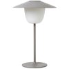 Blomus Přenosná LED lampa ANI LAMP teplá šedá