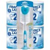 France Lait 2 so železom + DHA 6-12 mesiacov 4x400g + Dr.Brown`s Kefa na fľaše