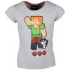 Dievčenské tričko Minecraft Grey Veľkosť: 110