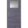 Doornite CPL-Deluxe laminátové interiérové dvere 1/3 SKLO, Fleewood Lávovošedý Horizont LAMD1_3FleewoodLavovosedyHorizont