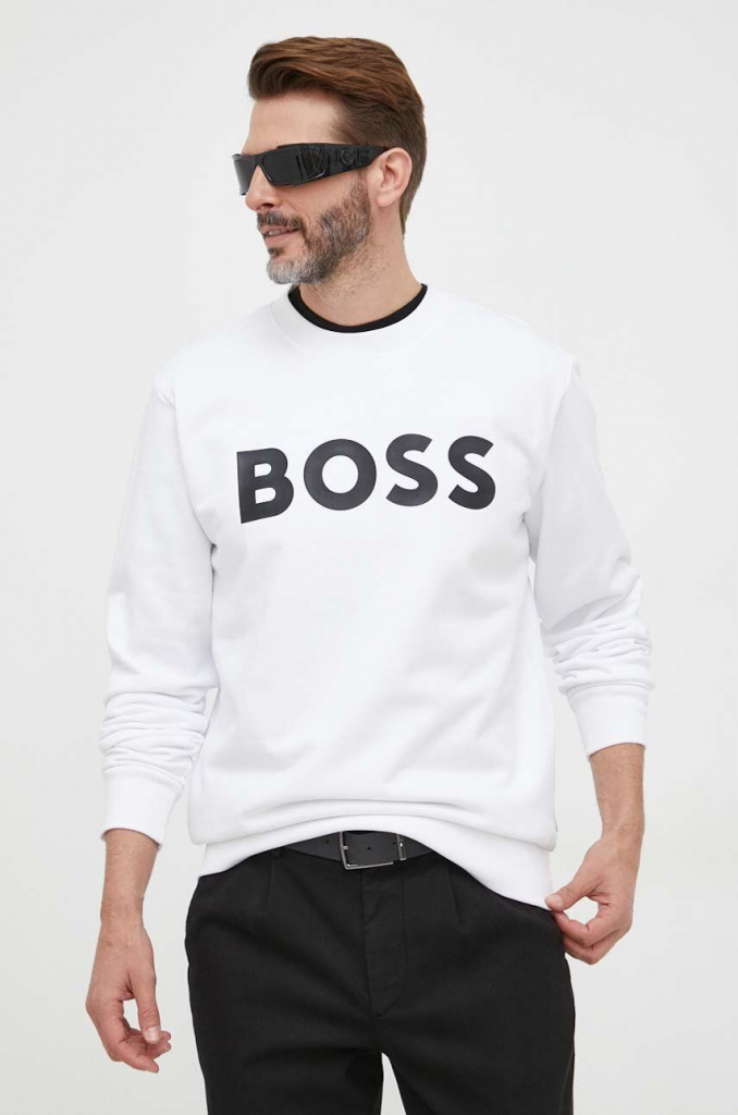 BOSS pánska biela s potlačou 50496642