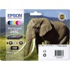 Epson T2438, 24XL atramenty originál čierna, zelenomodrá, purpurová, žltá, svetlo azúrová , svetlo purpurová; C13T24384011