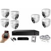 MS AI hybrid Light IP 7 kamerový set so switchom 5 Mpix WDome (6141K7B) (Monitorrs Security)