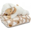 Mikroplyšová deka s plyšákom OVEČKA