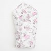 NEW BABY zavinovačka WRAP biela ružová