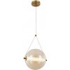 SPLENDOR LED PENDANT 9W 3000K, BRASS+COGNAC GLASS