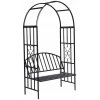 Pergola kovová VidaXL oblúk 210 cm