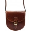 Kožená kabelka Florence hnedá