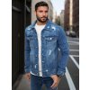 DStreet pánska jeansová bunda Adam TX3633 modrá