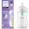 Avent Natural Response priehľadná fľaša s cumlíkom s ventilom AirFree 260 ml