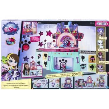 Hasbro Littlest Pet Shop PAWZA HOTEL STYLE SET