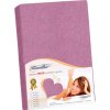 Bellatex froté plachta tmavo fialová 90x200