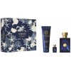 Versace Dylan Blue Darčeková sada pánska toaletná voda 100 ml, miniaturka pánska toaletná voda 5 ml a sprchový gél 150 ml