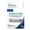 MediaRange USB flash disk, USB 3.0, 64GB, strieborný, MR937, USB A / USB C, s krytkou
