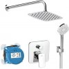 Ideal Standard CeraPlan - Sprchový set s batériou pod omietku, s telesom, 3 prúdy, 30x20 cm, chróm BD195AA