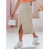 Dámska džínsová sukňa maxi TELL ME MAXI Dstreet CY0480 Farba: Béžová, Veľkosť: XS