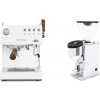 Ascaso Steel DUO PID PLUS, White&Wood + Rocket Espresso FAUSTINO 3.1, chrome