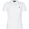 Polo Ralph Lauren Polokošele s krátkym rukávom POLO CINTRE SLIM FIT EN COTON BASIC MESH LOGO PONY PLAYER Biela