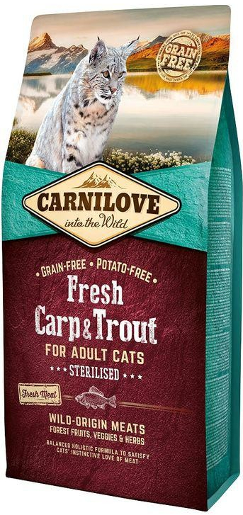 Carnilove Fresh Carp & Trout for Adult Cats Sterilized 2 x 6 kg