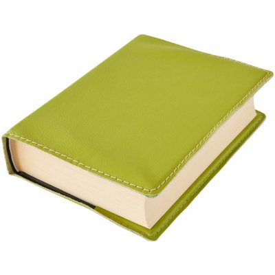 Obal na knihu KLASIK Barva kůže: Zelená (S93), Velikost: M - 22,7 x 36,3 cm