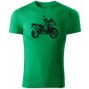 T-ričko BMW R1250GS pánske tričko Farba trička: Trávová zelená, Veľkosť: 3XL