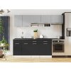 Kuchynská linka VIVIEN 240cm - Popol + grafit