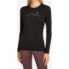 Funkčné tričko dámske Icebreaker Merino 200 Oasis LS Crewe Rainer Ridge - black