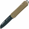 Fox-Knives FOX VULPIS FOLDING KINFE STAINLESS STEEL M390 BLACK IDROGLADER BLADE, BRASS HANDLE FX-VP1