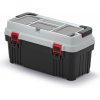 Prosperplast Oprima Box na náradie s kovovým držadlom 58,6 x 29,6 x 30,5 cm čiernosivý KOPA6030-4C