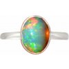 Nefertitis Opál etiópsky prsteň striebro Ag 925 R2409 - 57 mm (US 8), 2,4 g