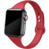 MojRemienok.sk Slim silikónový remienok pre Apple Watch 42 mm/44 mm/45 mm/46 mm/49 mm Farba: červená