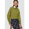 Dámsky pulóver s.OLIVER 2158056 7774 Farba: Zelená, Veľkosť: 36