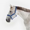 FOUGANZA Jazdecká ohlávka z nubuku pre koňa modrá