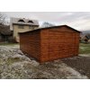 Plechová garáž 4x5m, VÝKLOP,SEDLOVÁ,DREVODEKOR