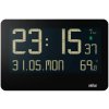 Braun BC 14 schwarz Funk Wanduhr digital