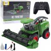LEAN TOYS RC Kombajn 1:24, diaľkové ovládanie + príslušenstvo – zvukové, svetelné efekty