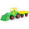 POLESIE Veľký Traktor s prívesom a radlicou