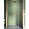 New Trendy New Soleo Copper Brushed sprchové dvere 120 cm výklopné medená brúsená/priehľadné sklo D-0948A