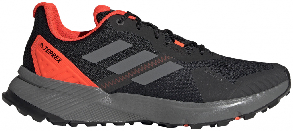 adidas Terrex Soulstride core čierné /grey four/solar red čierné