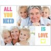 All you need is love Fotopanel aluminiowy 27x18cm