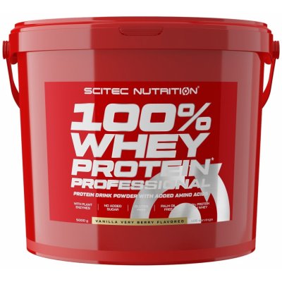 Scitec Nutrition 100% Whey Protein Professional vanilka/lesné plody 5000 g