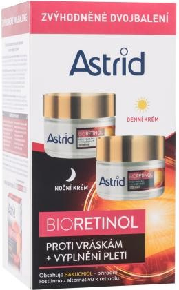 Astrid Bioretinol Duo Set darčekový set denný pleťový krém Bioretinol Day Cream SPF10 50 ml + nočný pleťový krém Bioretinol Night Cream 50 ml