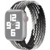 AppleKing nylonový remienok s farebným vrkočovým vzorom pre Apple Watch 42mm / 41mm / 40mm / 38mm - XS - čierny - možnosť vrátiť tovar ZADARMO do 30tich dní