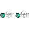 Brosway Krásné stříbrné náušnice Fancy Life Green FLG37