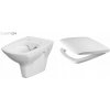 Cersanit Carina Clean On, závesná wc misa + antibakteriálne toaletné sedátko z duroplastu, set 548, biela, K701-033