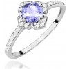 Blink-Blink Diamantový prsteň biele zlato s Tanzanitom 2330BTaDB